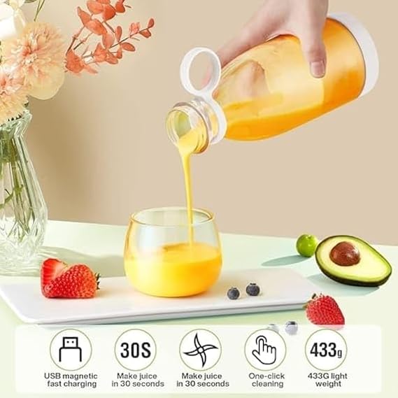 Portable Mini Juice Blender USB Rechargeable