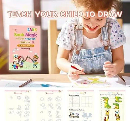 WRITING MAGIC BOOK FOR KIDS EVAPORATIVE INK REUSABLE